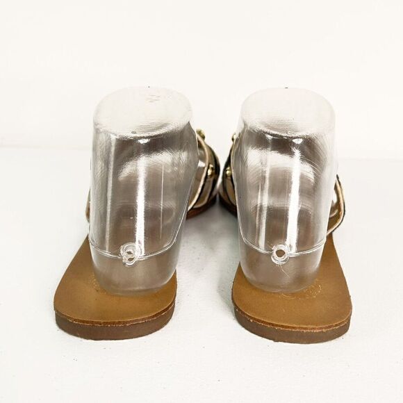 Vince Camuto Hethem Leopard Print Studded Slide Sandal - Picture 5 of 5